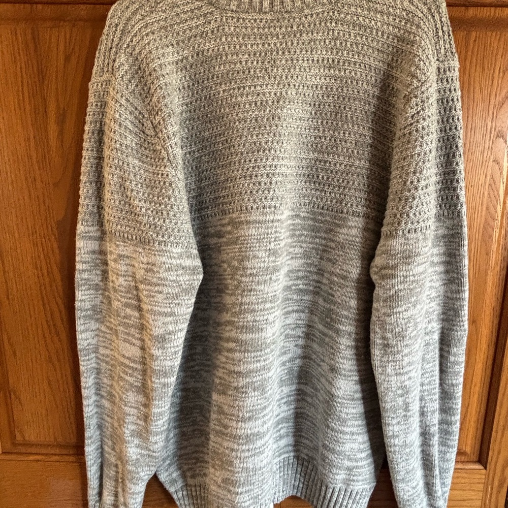 Men's Gray Button-Up Sweater - Picture 8 of 8